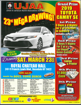 YCAA NY Chapter in Association with UJAA’s 23rd Annual Mega Raffle