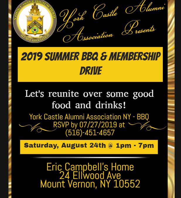 YCHS AA NY – Summer BBQ